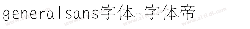 generalsans字体字体转换