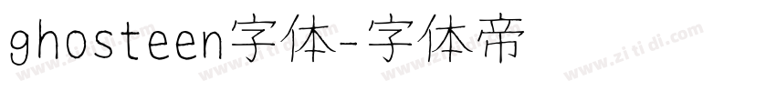ghosteen字体字体转换