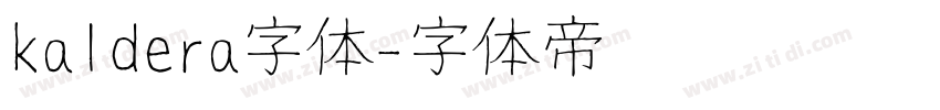 kaldera字体字体转换