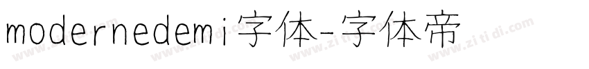 modernedemi字体字体转换