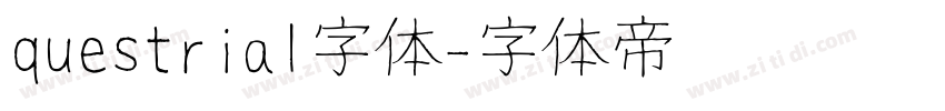 questrial字体字体转换