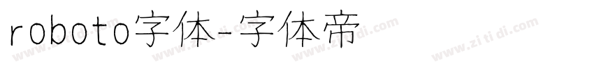 roboto字体字体转换