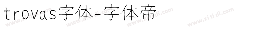 trovas字体字体转换