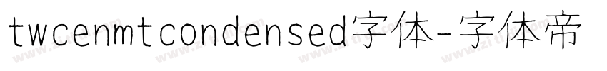 twcenmtcondensed字体字体转换