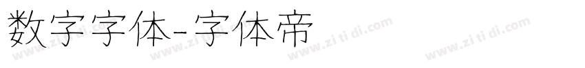 数字字体字体转换