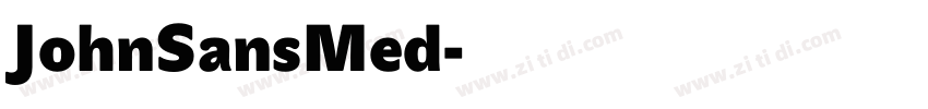 JohnSansMed字体转换