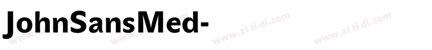 JohnSansMed字体转换