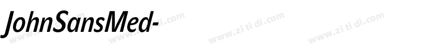 JohnSansMed字体转换