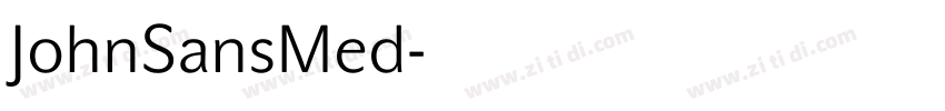 JohnSansMed字体转换