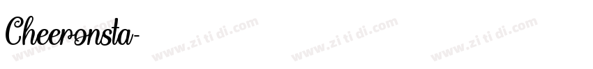 Cheeronsta字体转换
