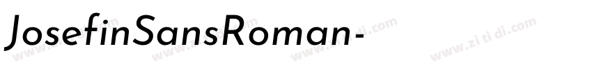 JosefinSansRoman字体转换
