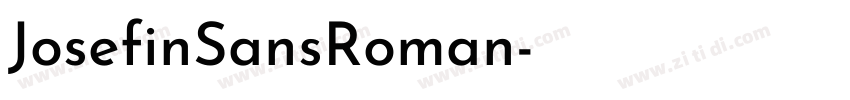 JosefinSansRoman字体转换