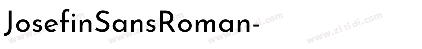 JosefinSansRoman字体转换