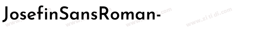 JosefinSansRoman字体转换