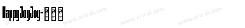 HappyJoyJoy字体转换