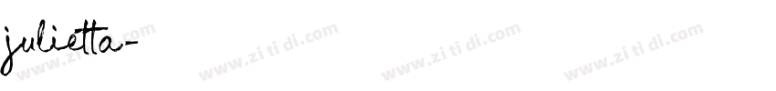 julietta字体转换