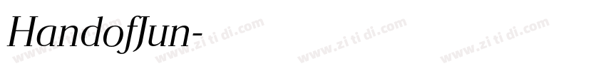 HandofJun字体转换