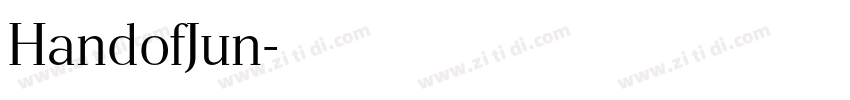 HandofJun字体转换