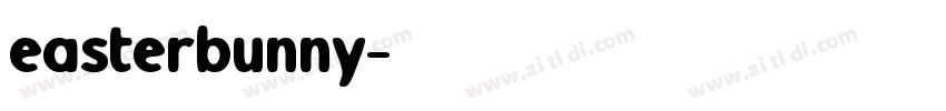 easterbunny字体转换