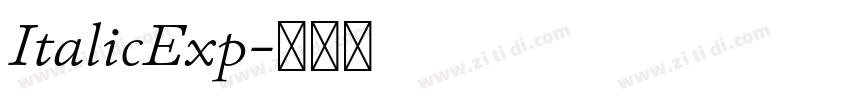 ItalicExp字体转换 ItalicExp字体转换