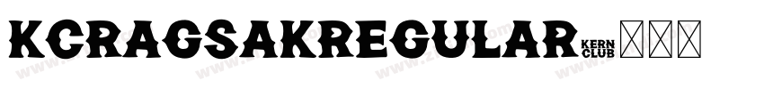 KCRagsakRegular字体转换