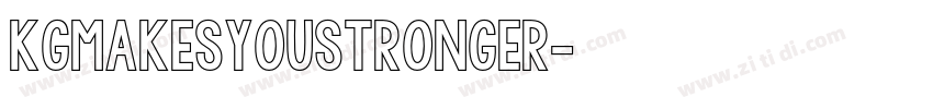 KGMakesYouStronger字体转换
