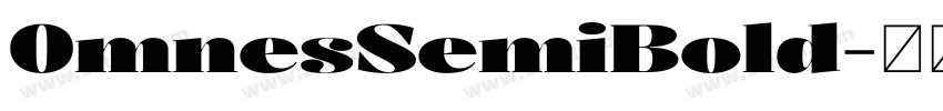 0mnesSemiBold字体转换