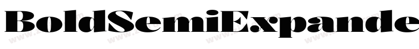 BoldSemiExpanded字体转换