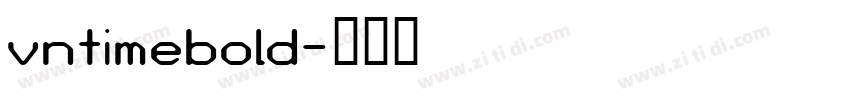vntimebold字体转换