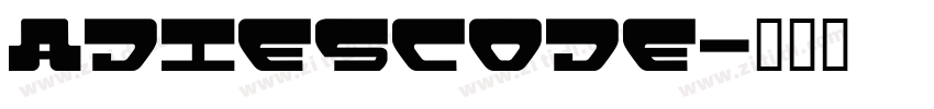 adiescode字体转换