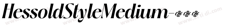 HessoldStyleMedium字体转换