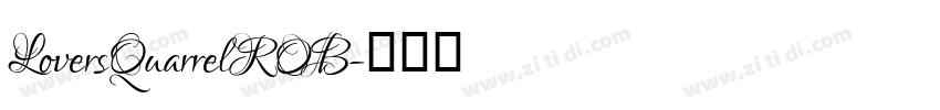 LoversQuarrelROB字体转换