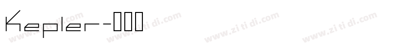 Kepler字体转换