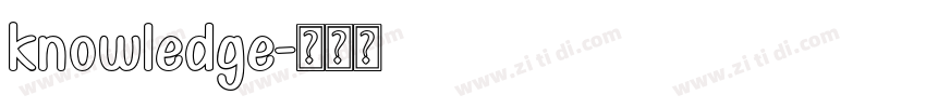 knowledge字体转换