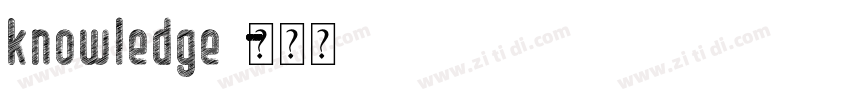 knowledge字体转换