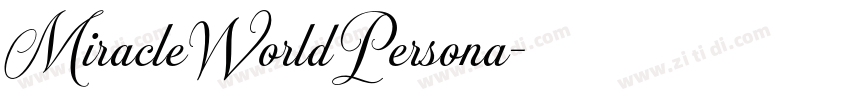MiracleWorldPersona字体转换