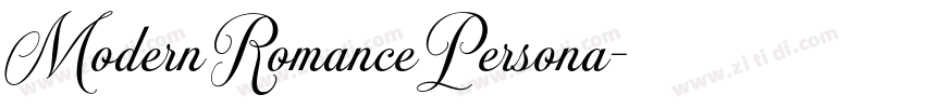 ModernRomancePersona字体转换 ModernRomancePersona字体转换