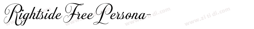 RightsideFreePersona字体转换
