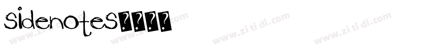 SideNotes字体转换