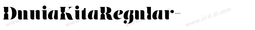 DuniaKitaRegular字体转换