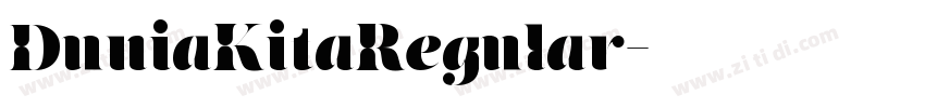 DuniaKitaRegular字体转换