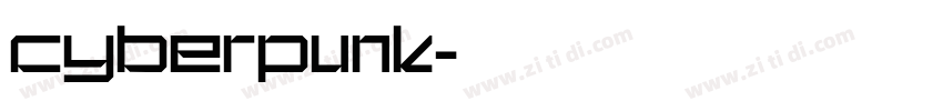 cyberpunk字体转换