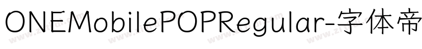 ONEMobilePOPRegular字体转换