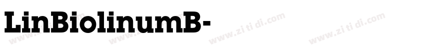 LinBiolinumB字体转换