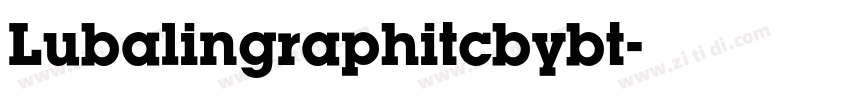 Lubalingraphitcbybt字体转换