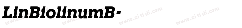 LinBiolinumB字体转换