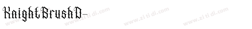 KnightBrushD字体转换