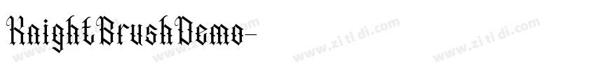 KnightBrushDemo字体转换