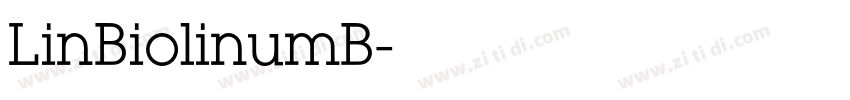 LinBiolinumB字体转换