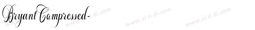 BryantCompressed字体转换